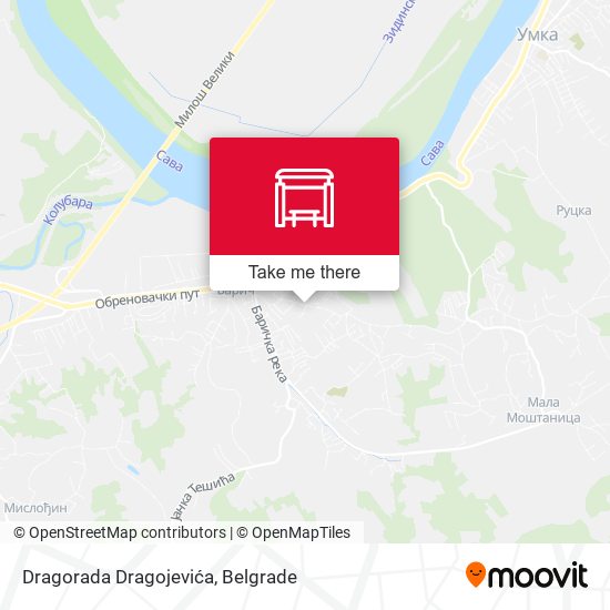 Dragorada Dragojevića map