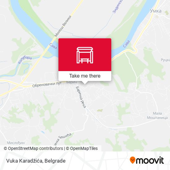 Vuka Karadžića map