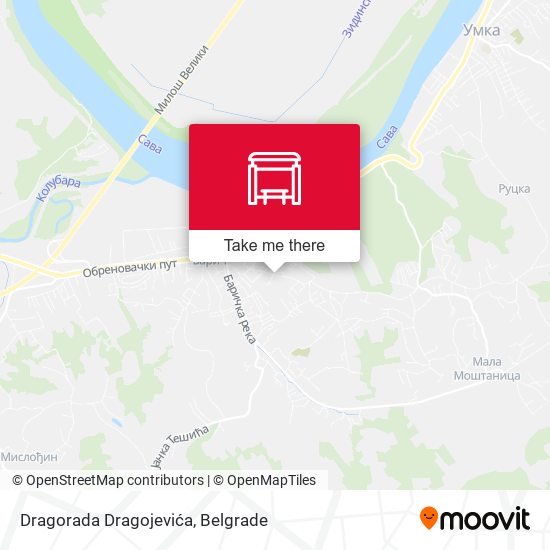 Dragorada Dragojevića map