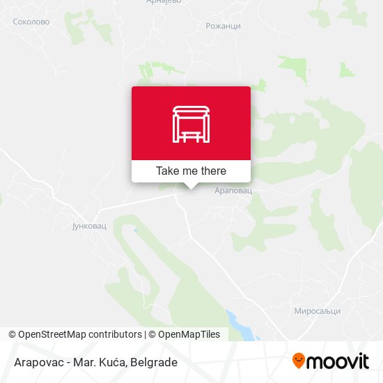 Arapovac - Mar. Kuća map