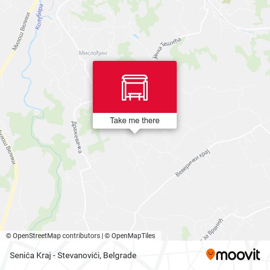 Senića Kraj - Stevanovići map