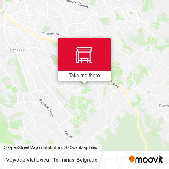 Vojvode Vlahovića - Terminus map