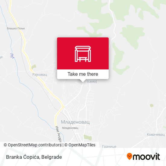 Branka Ćopića map