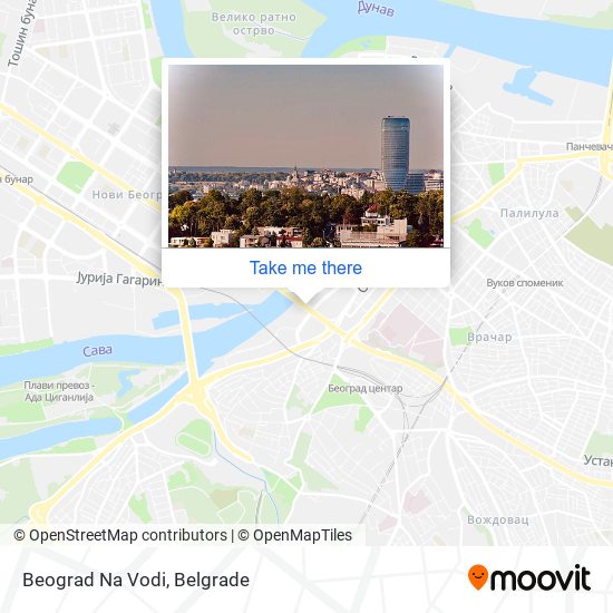 Beograd Na Vodi map