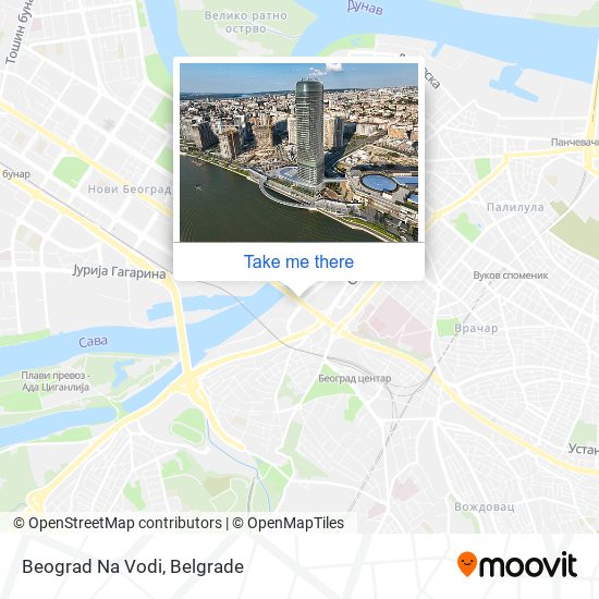 Beograd Na Vodi map