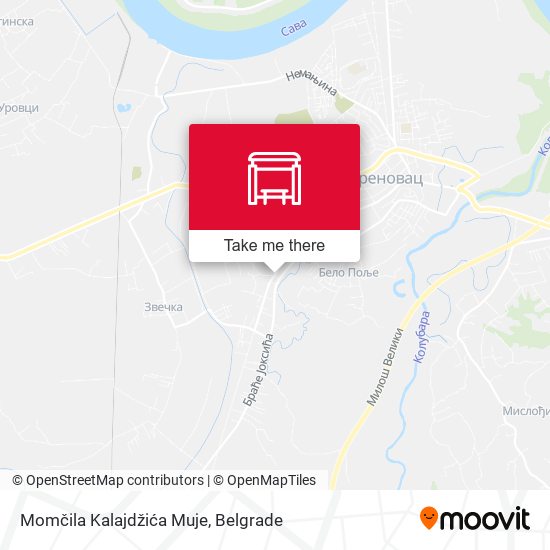 Momčila Kalajdžića Muje map