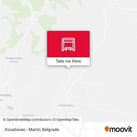 Kovačevac - Marići map