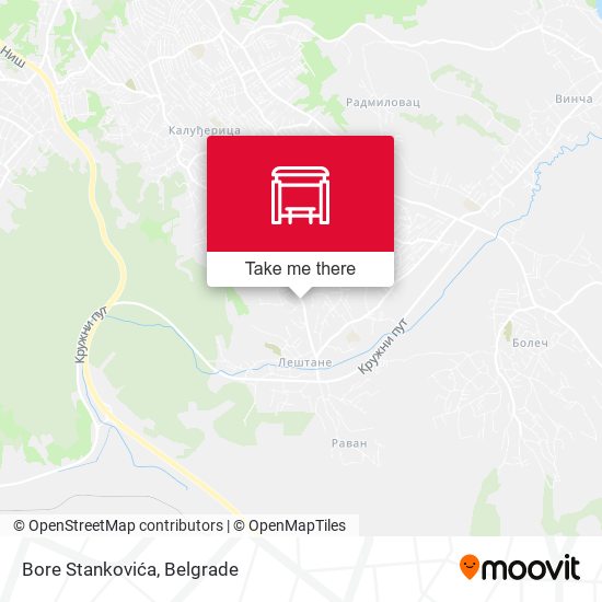 Bore Stankovića map