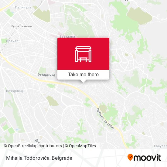 Mihaila Todorovića map