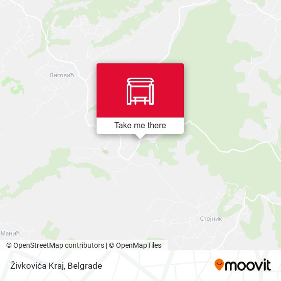 Živkovića Kraj map