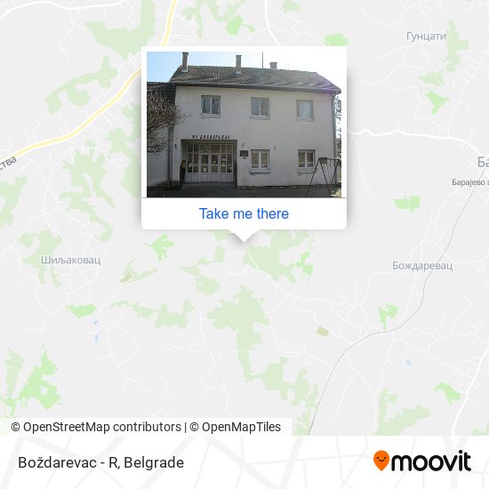 Boždarevac - R map