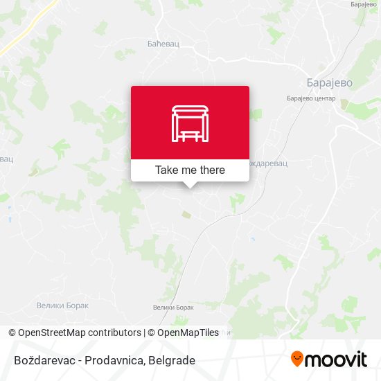 Boždarevac - Prodavnica map