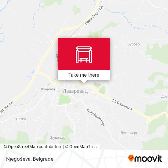 Njegoševa map