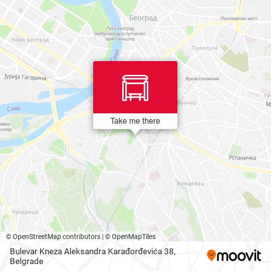 Bulevar Kneza Aleksandra Karađorđevića 38 map