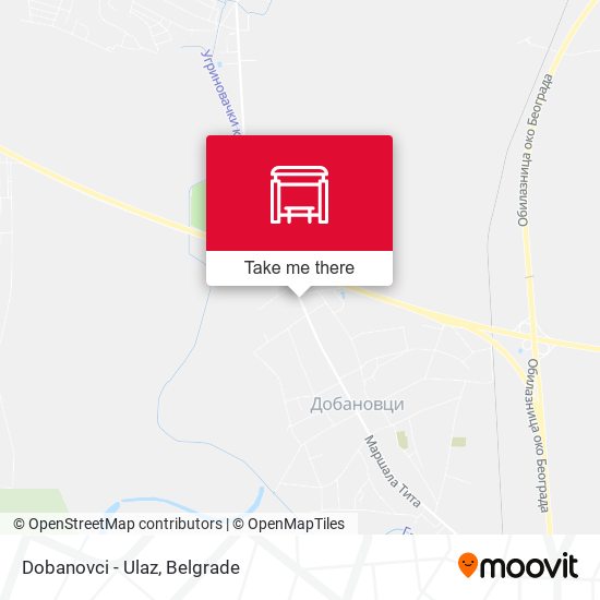 Dobanovci - Ulaz map