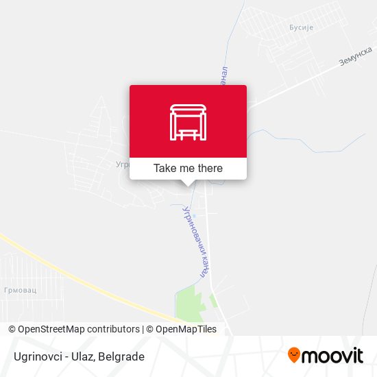 Ugrinovci - Ulaz map