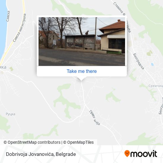 Dobrivoja Jovanovića map
