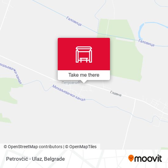 Petrovčić - Ulaz map