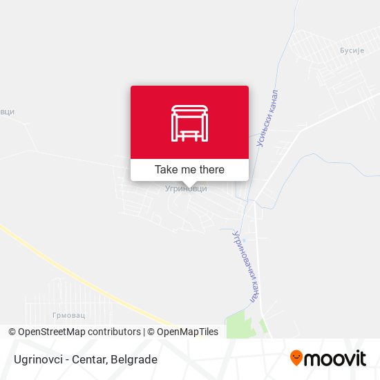 Ugrinovci - Centar map