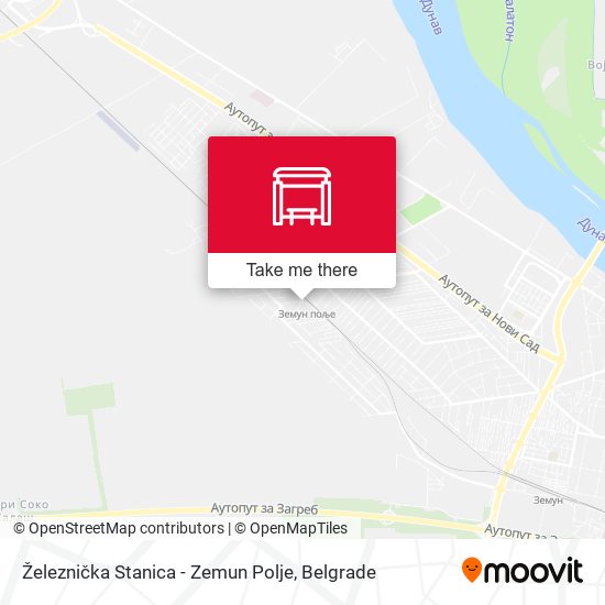 Železnička Stanica - Zemun Polje map