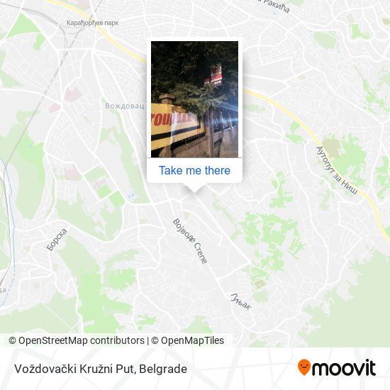 Voždovački Kružni Put map