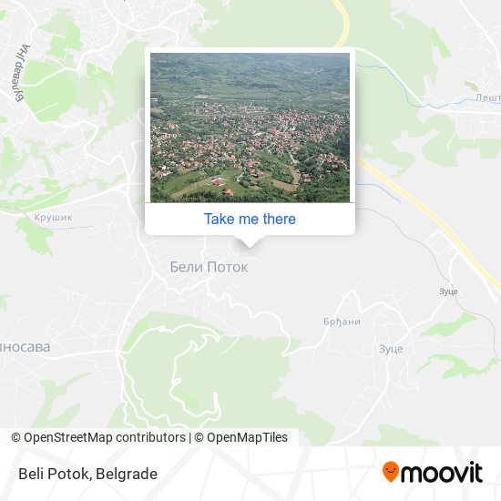 Beli Potok map