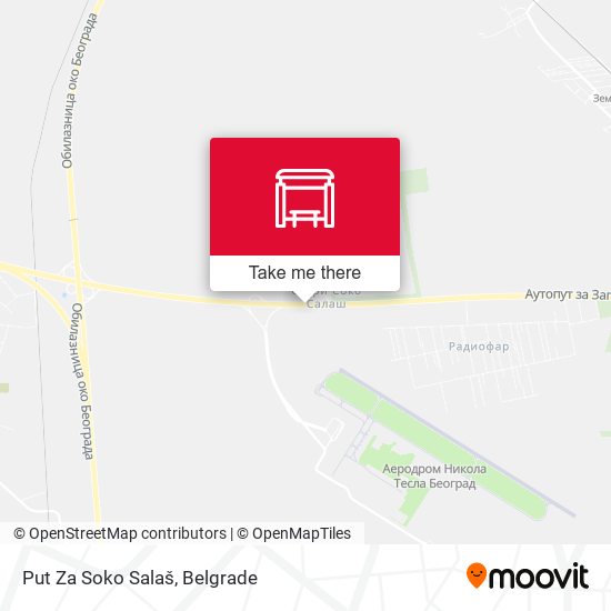 Put Za Soko Salaš map