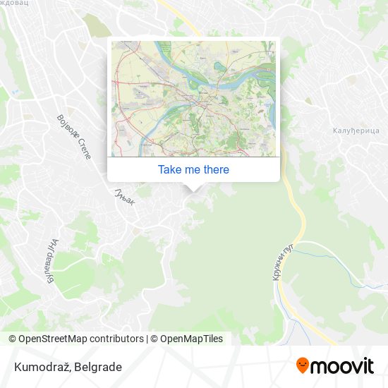 Kumodraž map