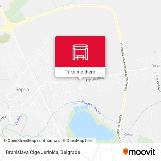 Branislava Cige Jerinića map