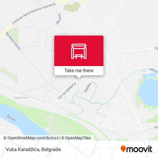 Vuka Karadžića map