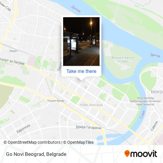 Go Novi Beograd map