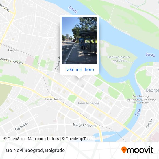 Go Novi Beograd map