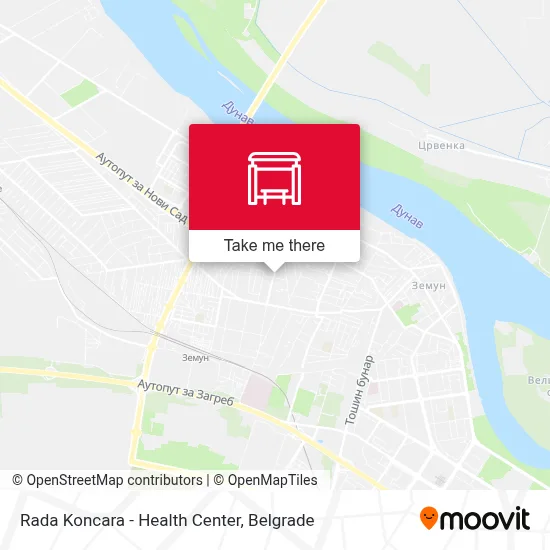 Rada Koncara - Health Center map