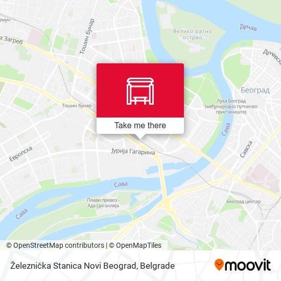 Železnička Stanica Novi Beograd map