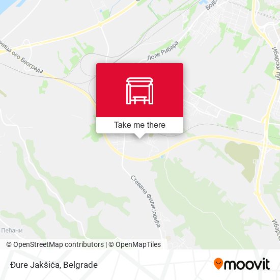 Đure Jakšića map