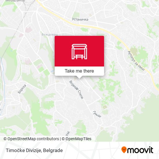 Timočke Divizije map