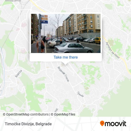 Timočke Divizije map