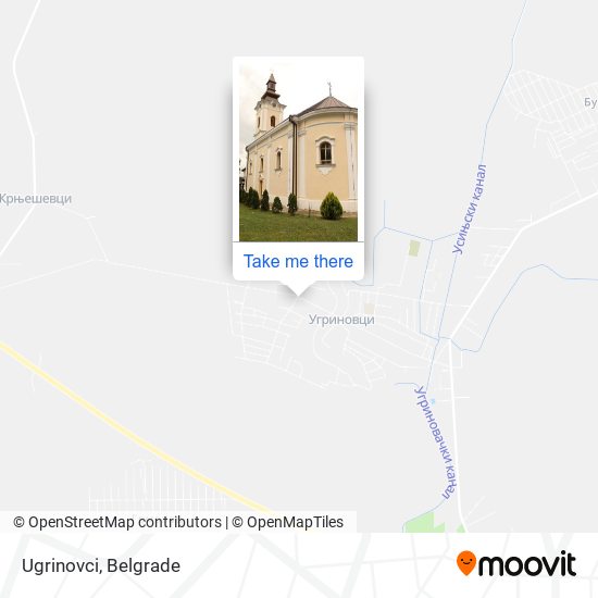 Ugrinovci map