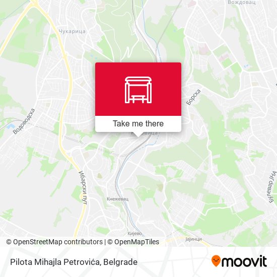 Pilota Mihajla Petrovića map