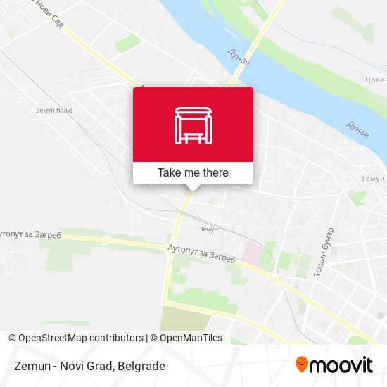 Zemun - Novi Grad map