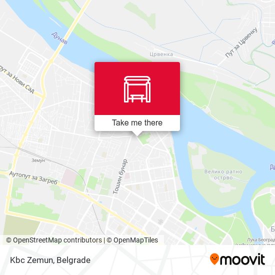 Kbc Zemun map