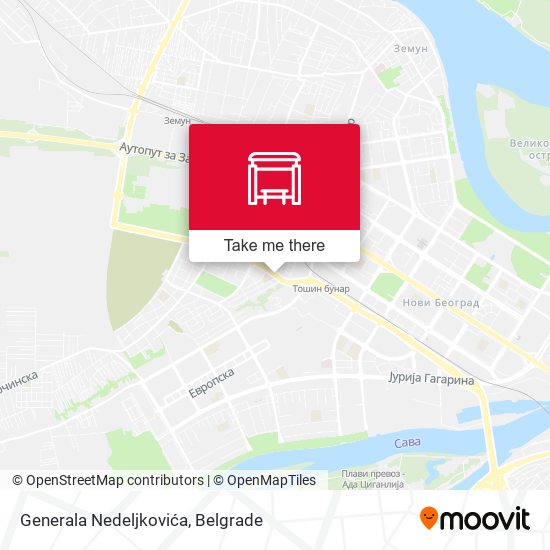 Generala Nedeljkovića map