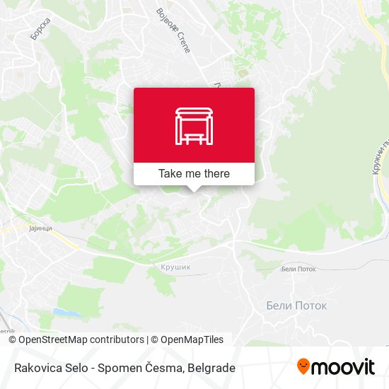 Rakovica Selo - Spomen Česma map