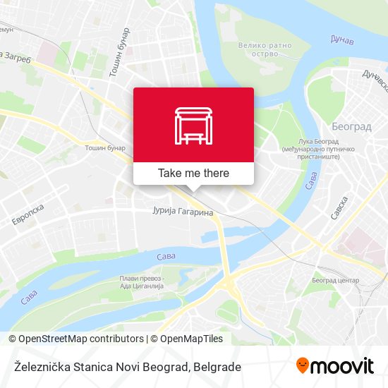 Železnička Stanica Novi Beograd map