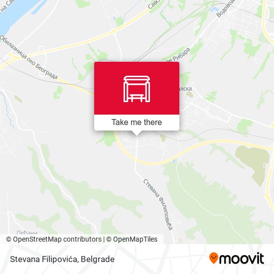 Stevana Filipovića map