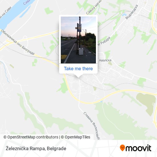 Železnička Rampa map