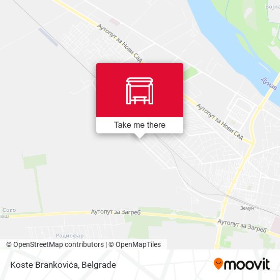 Koste Brankovića map