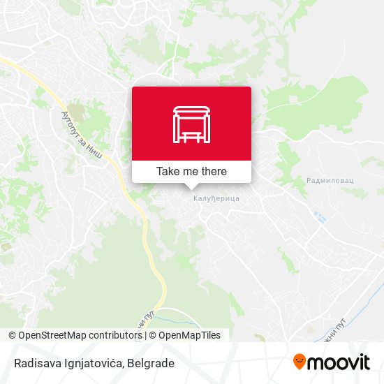 Radisava Ignjatovića map