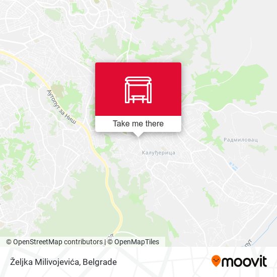 Željka Milivojevića map