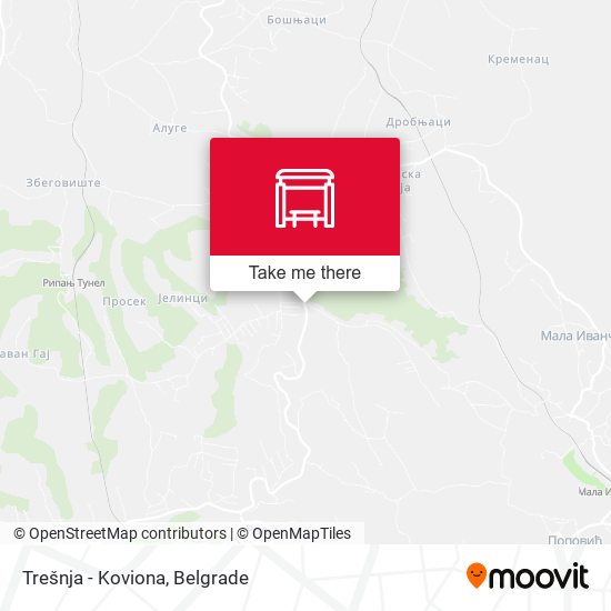 Trešnja - Koviona map